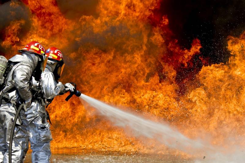Incendie pompier lyon